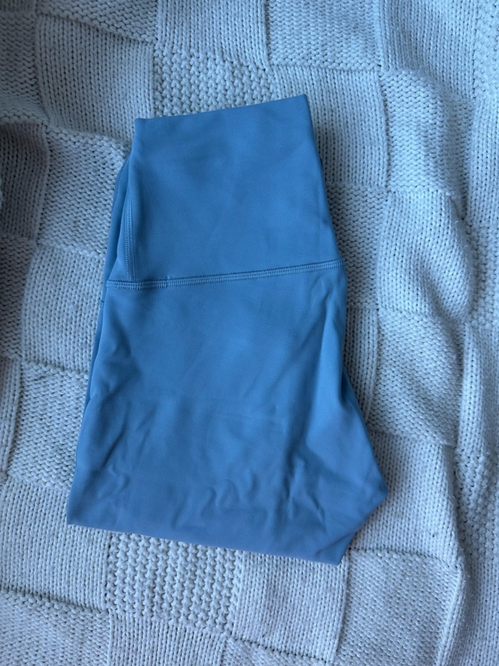 Blue High-Waist Leggings